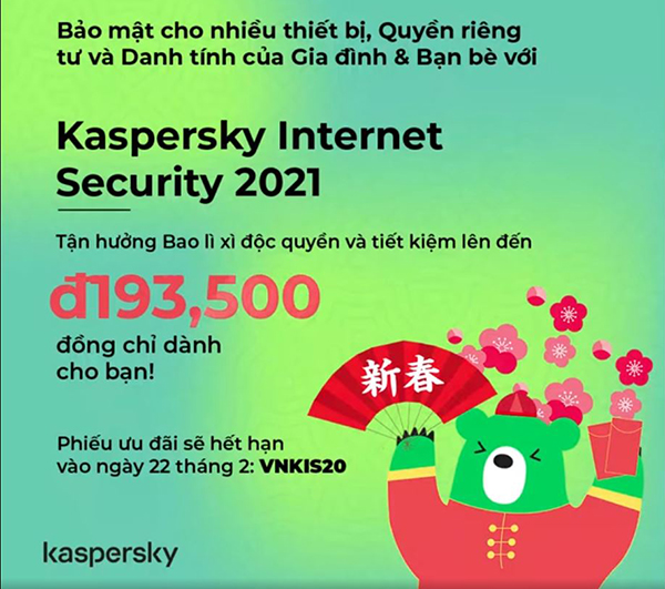Kaspersky dành tặng lì xì may mắn nhân dịp xuân Tân Sửu 2021